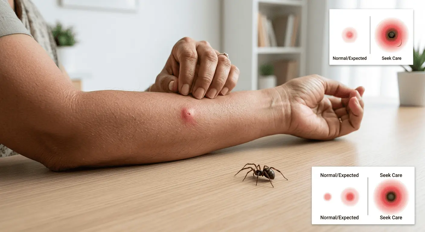 Spider Bite Symptoms — When Is It Dangerous and When Should You See a Doctor?