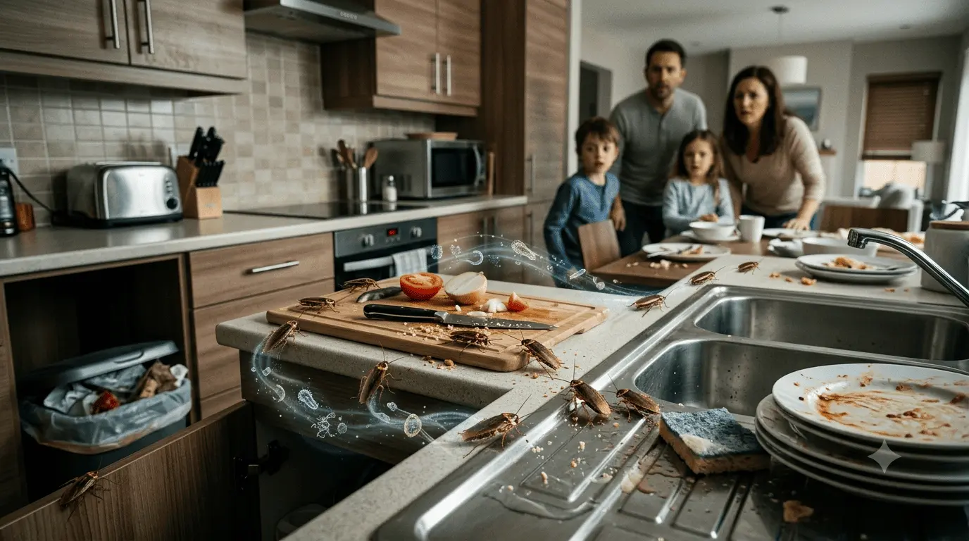 How Cockroaches Spread Germs Inside Your Home