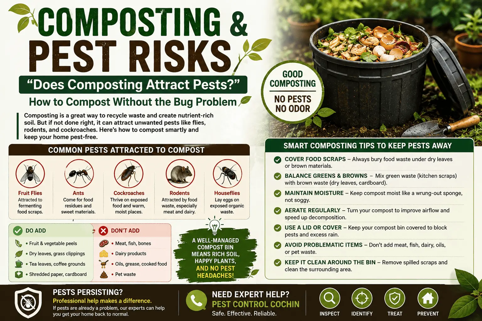Composting & Pest Risks , Does Composting Attract Pests? How to Compost Without the Bug Problem