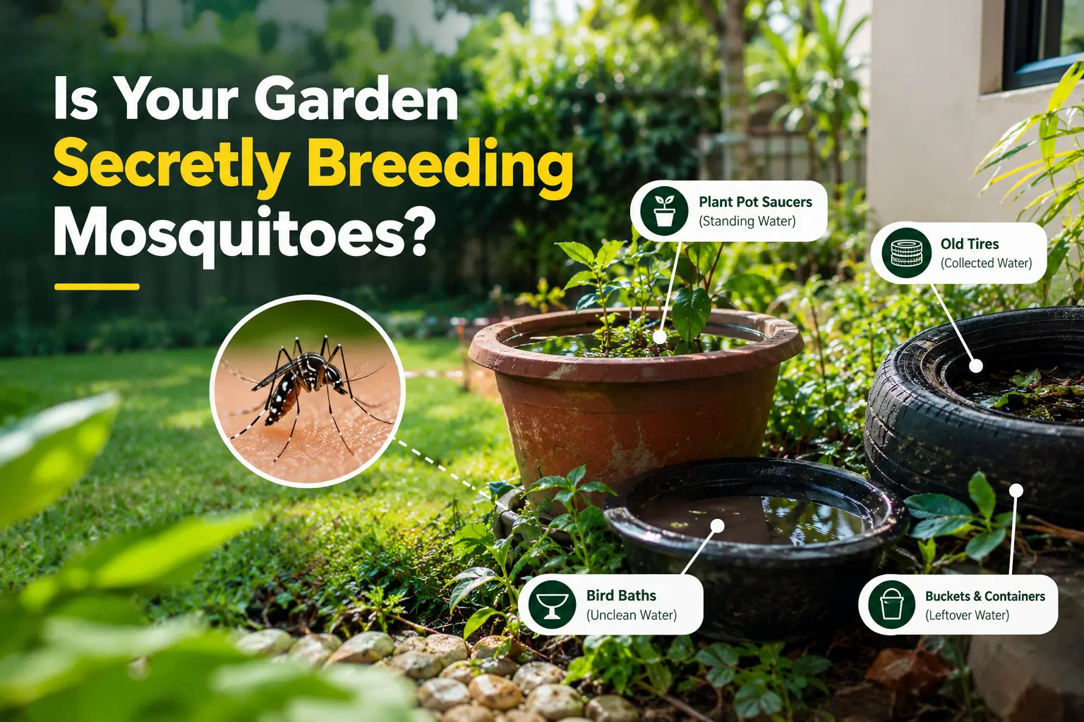 Is Your Garden Secretly Breeding Mosquitoes?